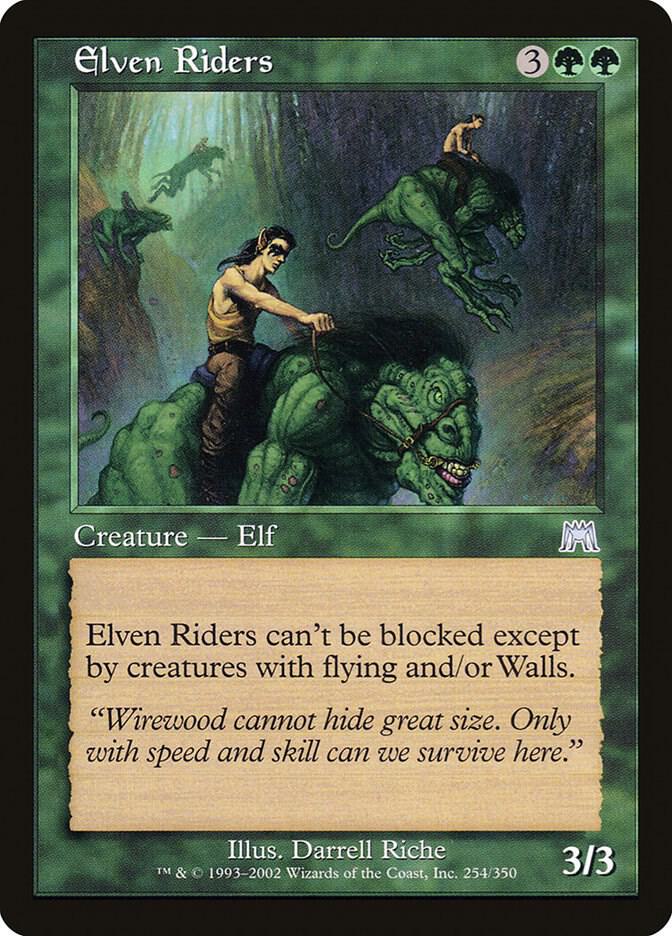 Elven Riders 254 card from Onslaught