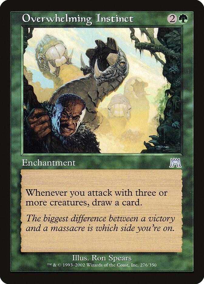 Overwhelming Instinct 276 card from Onslaught