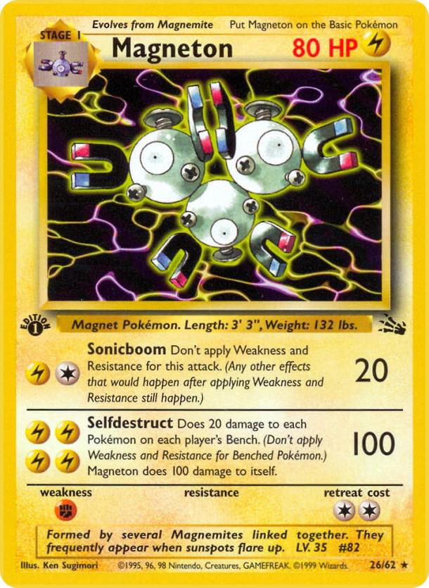 Magneton (26) 26/62 card from Fossil