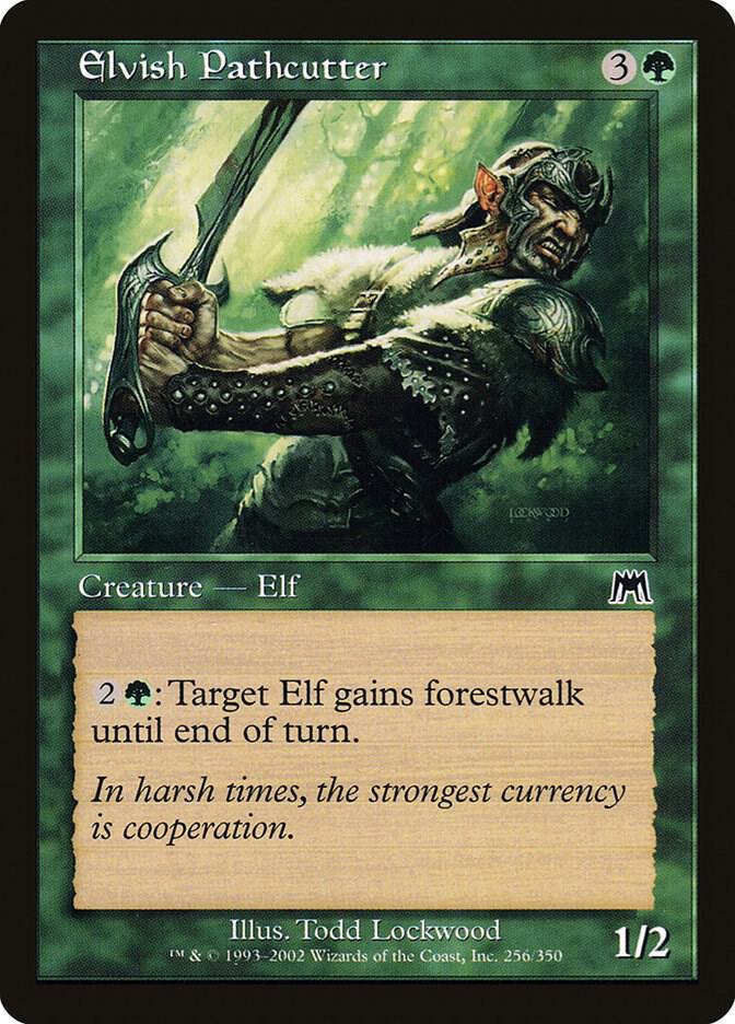 Elvish Pathcutter 256 card from Onslaught