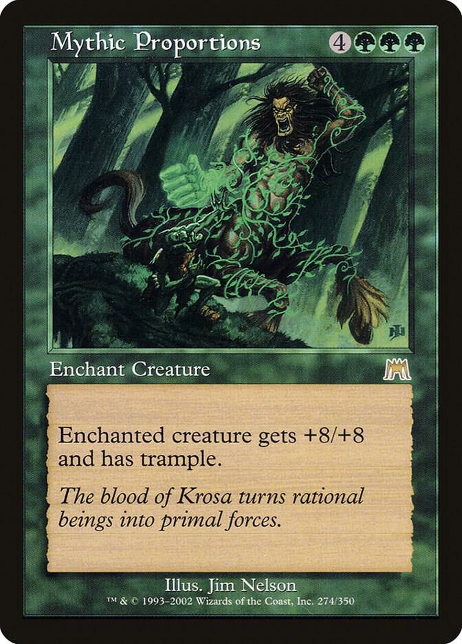 Mythic Proportions 274 card from Onslaught