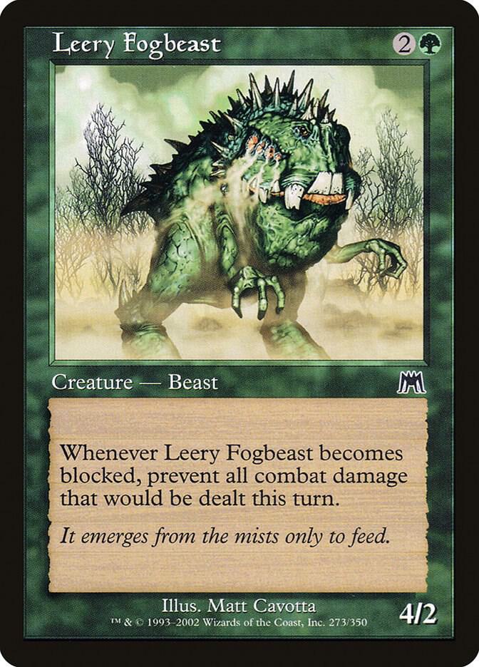 Leery Fogbeast 273 card from Onslaught