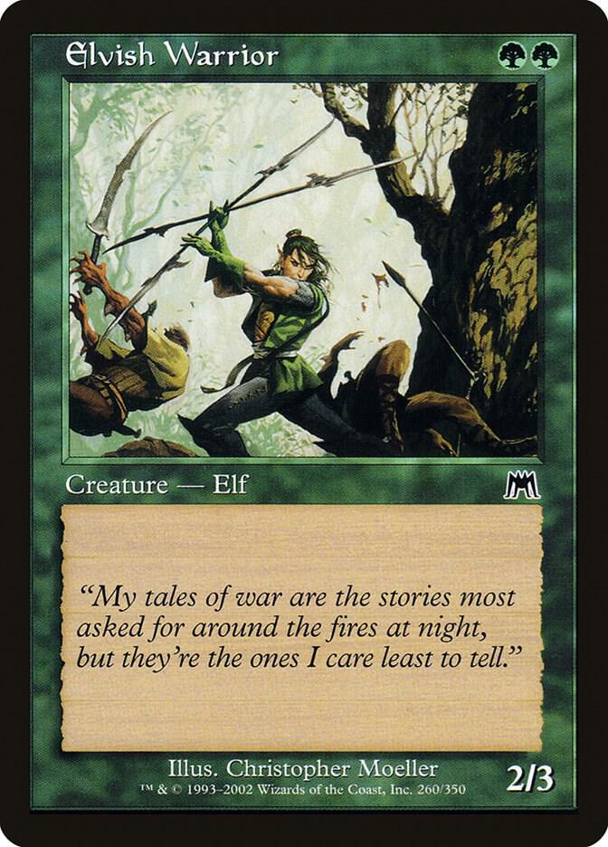 Elvish Warrior 260 card from Onslaught