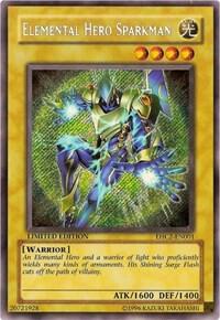 Elemental HERO Sparkman EHC2-EN001 card from Elemental Hero Collection 2