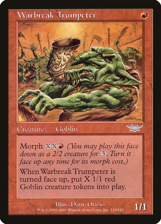 Warbreak Trumpeter 116 card from Legions