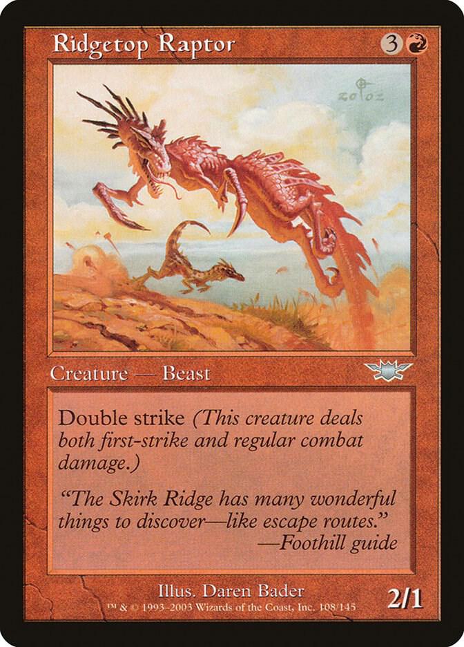 Ridgetop Raptor 108 card from Legions