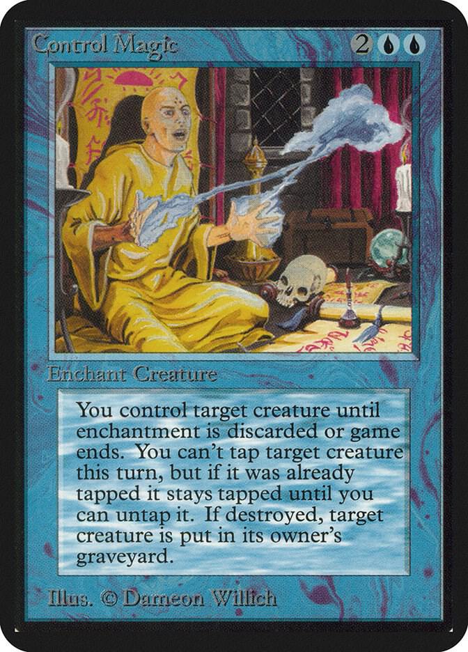 Control Magic card from Alpha Edition