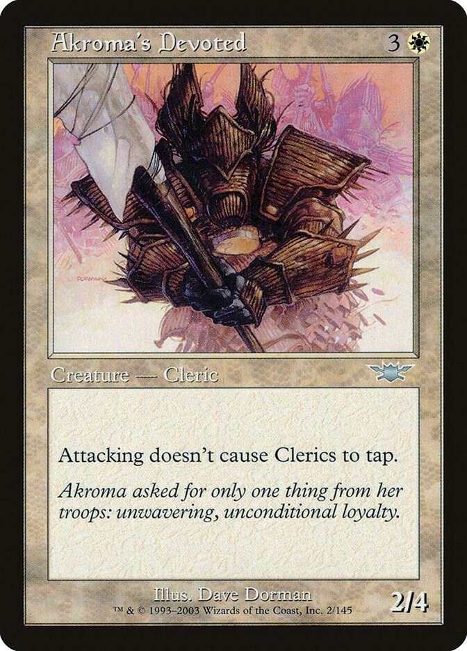 Akroma's Devoted 2 card from Legions