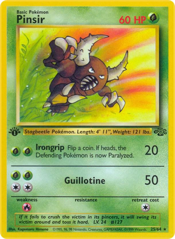Pinsir (25) 25/64 card from Jungle