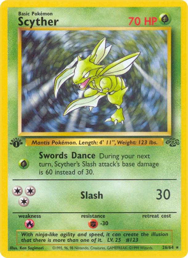 Scyther (26) 26/64 card from Jungle