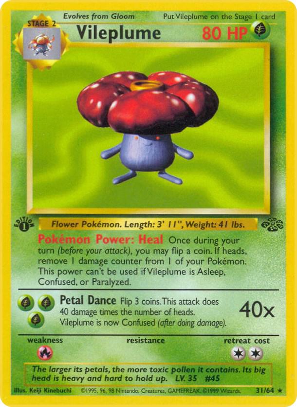 Vileplume (31) 31/64 card from Jungle