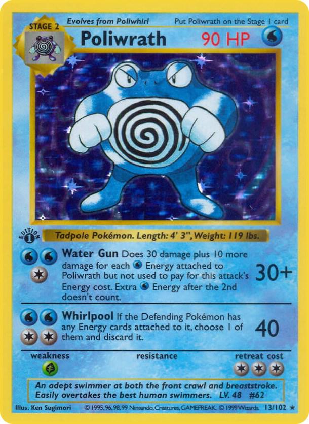 Poliwrath 013/102 card from Base Set (Shadowless)