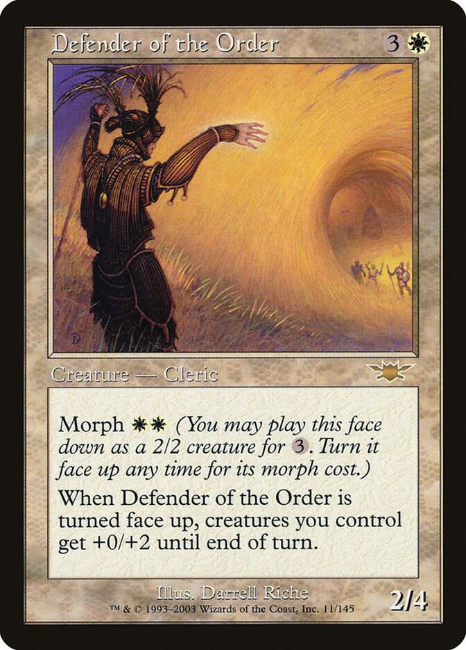 Defender of the Order 11 card from Legions