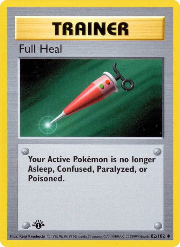 Full Heal 082/102 card from Base Set (Shadowless)