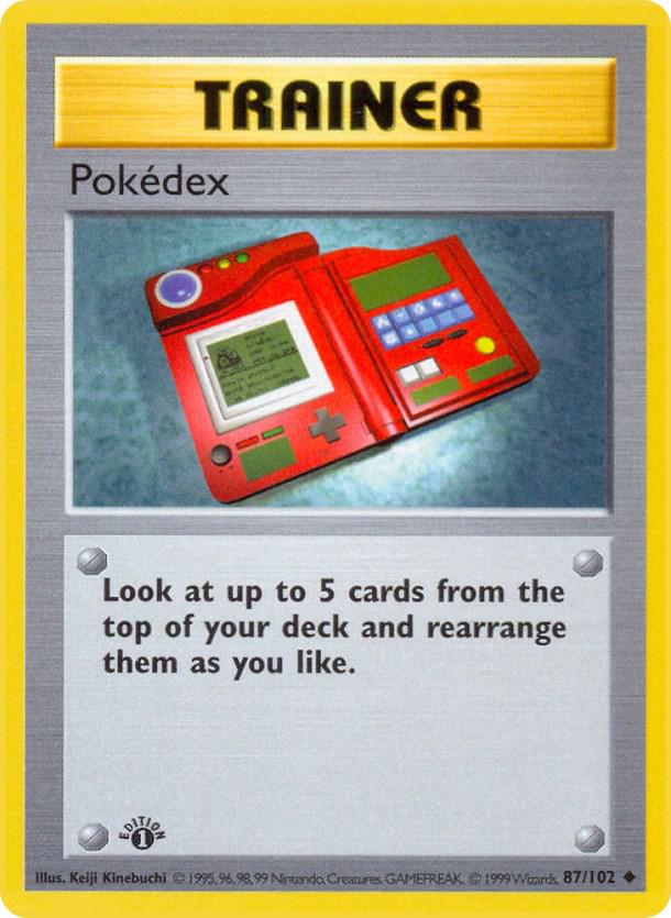 Pokedex 087/102 card from Base Set (Shadowless)
