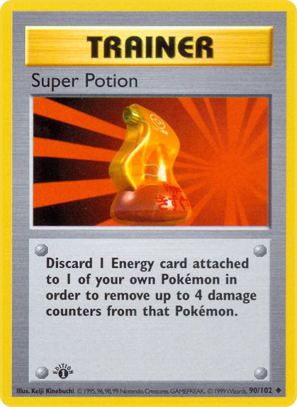 Super Potion 090/102 card from Base Set (Shadowless)