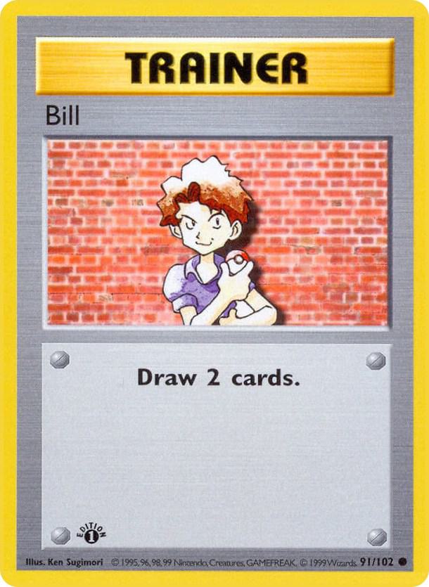 Bill 091/102 card from Base Set (Shadowless)