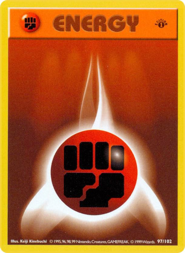 Fighting Energy 097/102 card from Base Set (Shadowless)