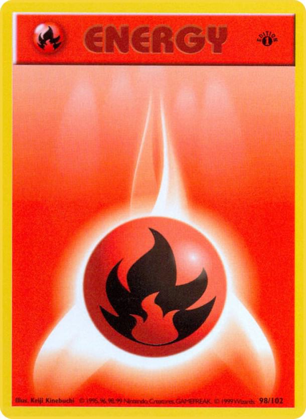 Fire Energy 098/102 card from Base Set (Shadowless)