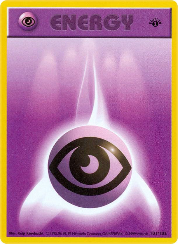 Psychic Energy 101/102 card from Base Set (Shadowless)