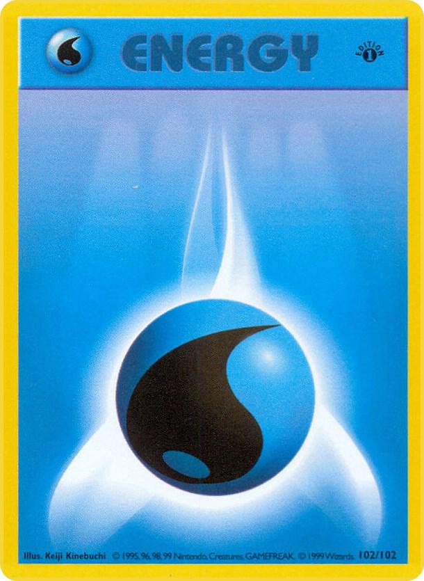 Water Energy 102/102 card from Base Set (Shadowless)