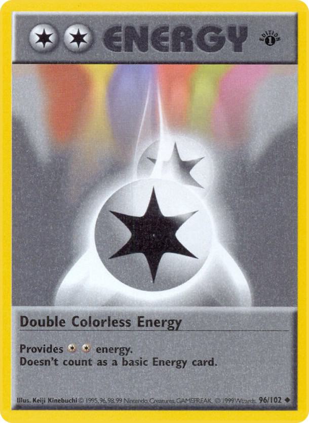 Double Colorless Energy 096/102 card from Base Set (Shadowless)
