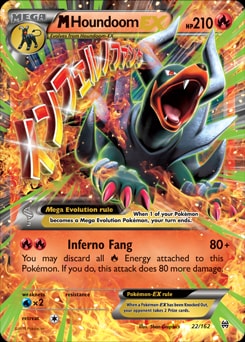 M Houndoom EX 22/162 card from XY - BREAKthrough