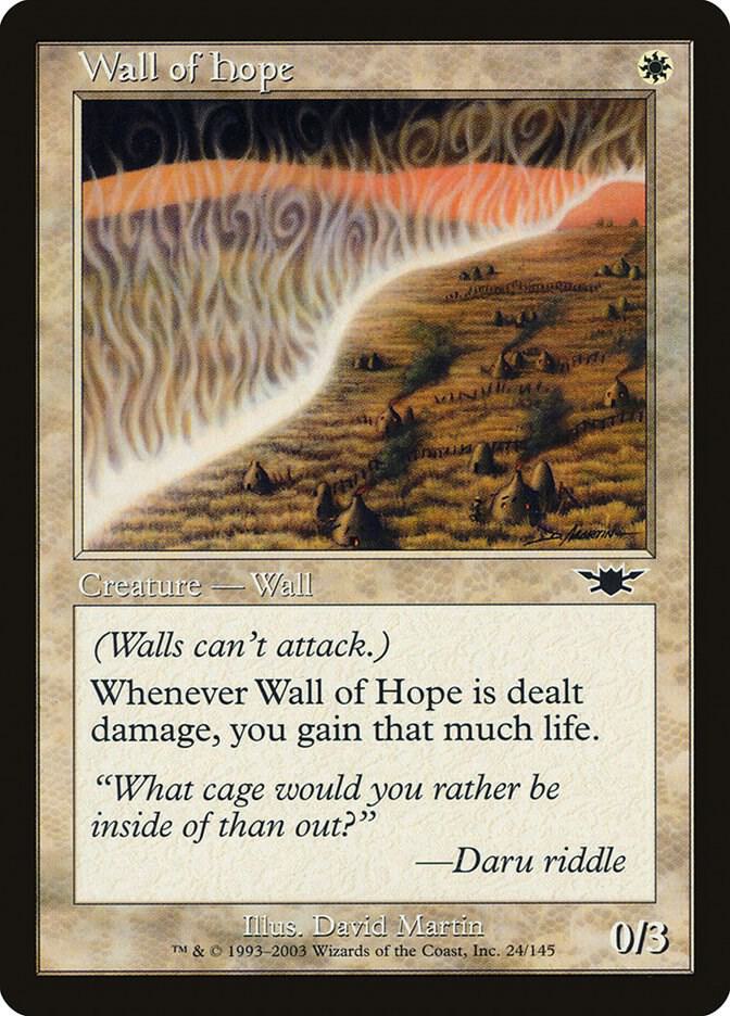 Wall of Hope 24 card from Legions