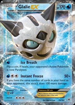 Glalie EX 34/162 card from XY - BREAKthrough