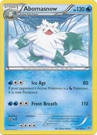 Abomasnow 40/162 card from XY - BREAKthrough