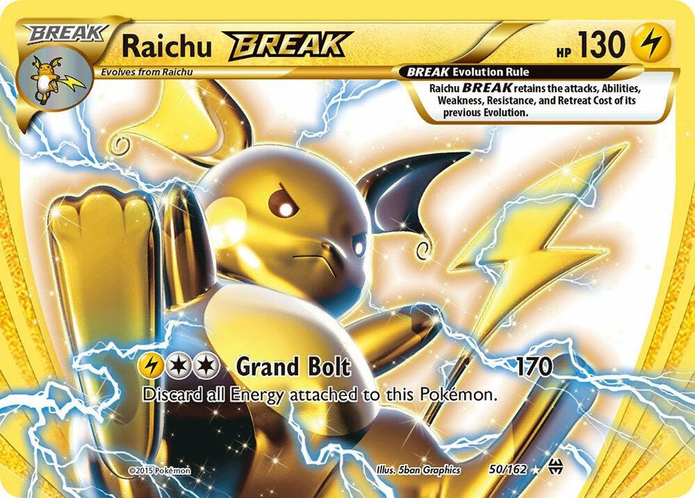 Raichu BREAK 50/162 card from XY - BREAKthrough