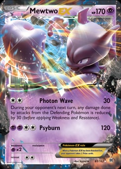 Mewtwo EX (61) 61/162 card from XY - BREAKthrough