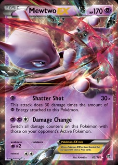 Mewtwo EX (62) 62/162 card from XY - BREAKthrough