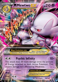 M Mewtwo EX (64) 64/162 card from XY - BREAKthrough