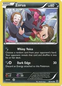 Zorua (90) 90/162 card from XY - BREAKthrough