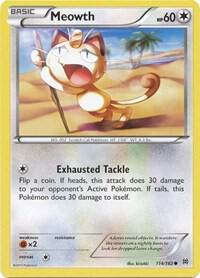 Meowth 114/162 card from XY - BREAKthrough