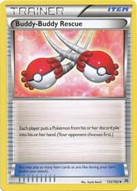Buddy-Buddy Rescue 135/162 card from XY - BREAKthrough