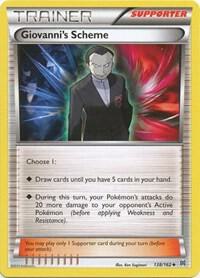 Giovanni's Scheme 138/162 card from XY - BREAKthrough