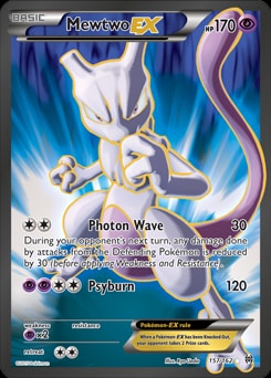 Mewtwo EX (157 Full Art) 157/162 card from XY - BREAKthrough
