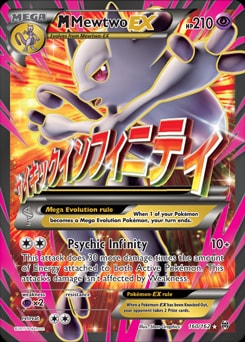 M Mewtwo EX (160 Full Art) 160/162 card from XY - BREAKthrough