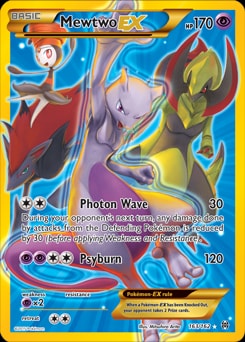 Mewtwo EX (163 Secret Full Art) 163/162 card from XY - BREAKthrough