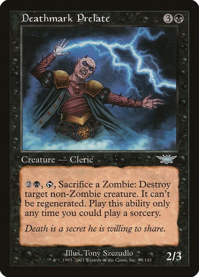 Deathmark Prelate 65 card from Legions