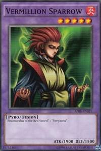 Vermillion Sparrow AP08-EN021 card from Astral Pack 8