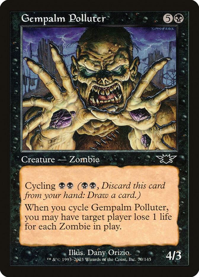 Gempalm Polluter 70 card from Legions