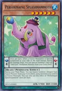 Performapal Splashmammoth DOCS-EN002 card from Dimension of Chaos