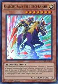 Charging Gaia the Fierce Knight DOCS-EN019 card from Dimension of Chaos