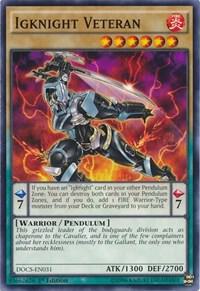 Igknight Veteran DOCS-EN031 card from Dimension of Chaos