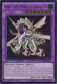 Odd-Eyes Vortex Dragon (UTR) DOCS-EN045 card from Dimension of Chaos