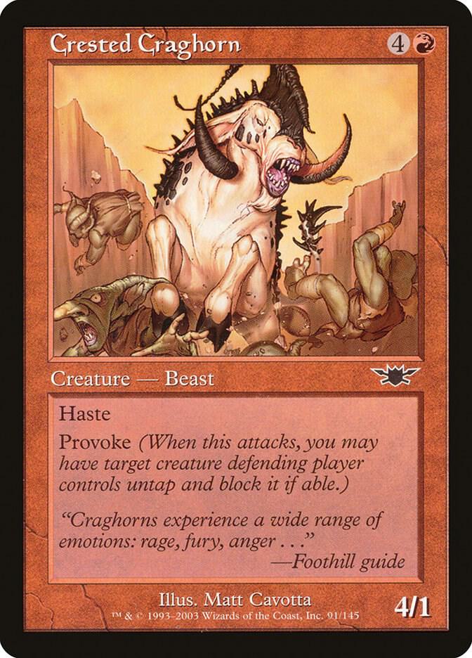 Crested Craghorn 91 card from Legions