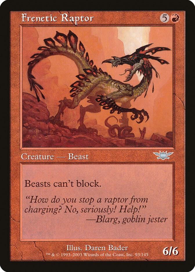 Frenetic Raptor 93 card from Legions